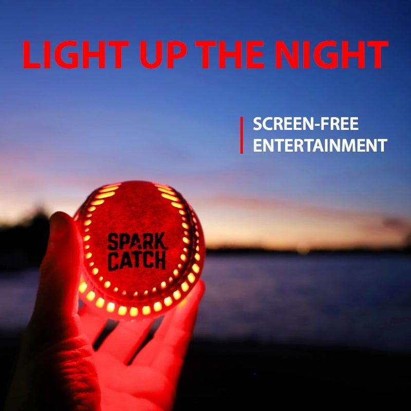 SPARK CATCH Light Up Baseball, Glow in The Dark Baseball, Sports Gear Accessories Gifts for Boys 8 9 10 11 12 13 14 15 Years Old, Kids Teens All Ages Gift Ideas - Image 5